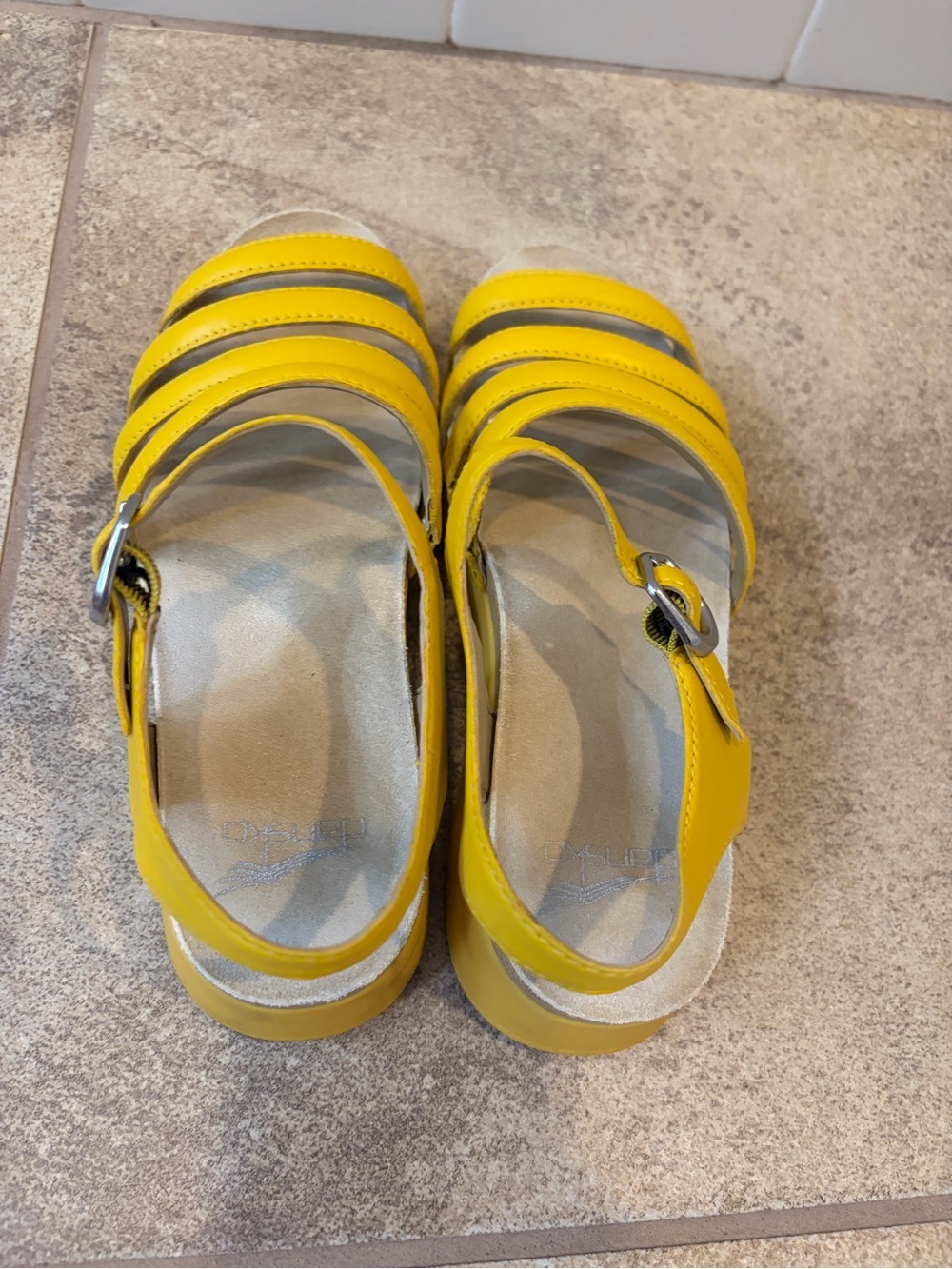 Dansko Yellow Roxie Sandals - Picture 4 of 7